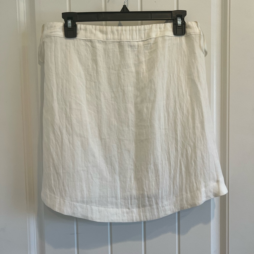 White Strapless Top